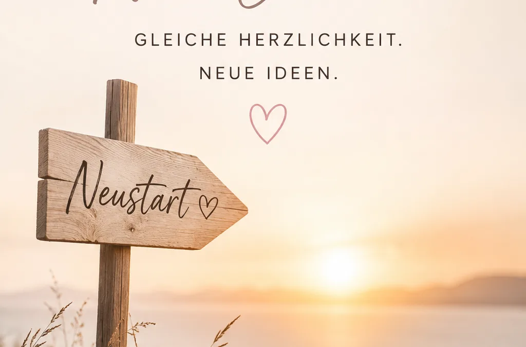 Auf ein wunderschönes neues Kapitel – gemeinsam mit euch!
